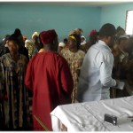 Chief of Mokunda and his entourage is received by Mokunda Women